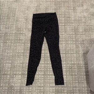 Black Leopard Print Leggings lululemon align